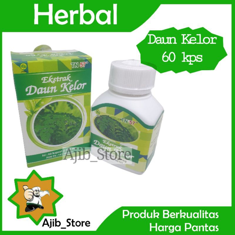(100% ORIGINAL) EKSTRAK DAUN KELOR TN57 isi 60 TN 57 Obat Herbal Booster ASI Anti Virus Tumor Kanker