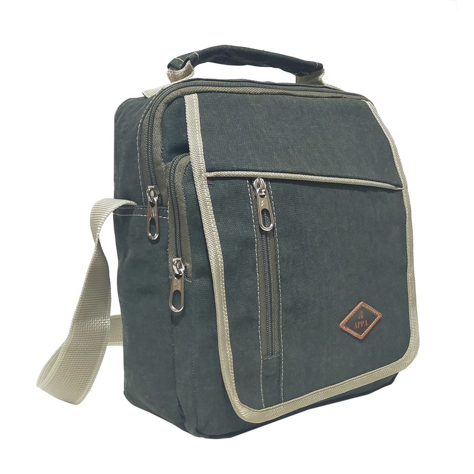 Tas BAEPACK Slempang Gaul Kanvas Vintage Classic Pria Wanita