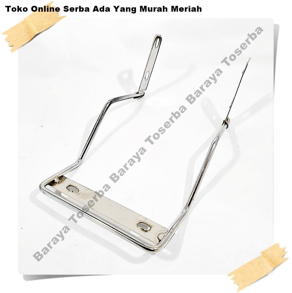 Dudukan Plat Nomor Depan Motor CB 100 GL 100 GLPro S90 Astra Benly Chrome Tinggal Pasang