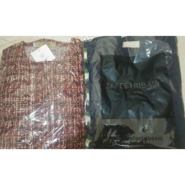 Paket gamis set zafeetri