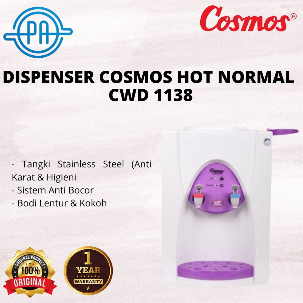 DISPENSER AIR COSMOS 2 KERAN HOT NORMAL CWD1138 CWD 1138