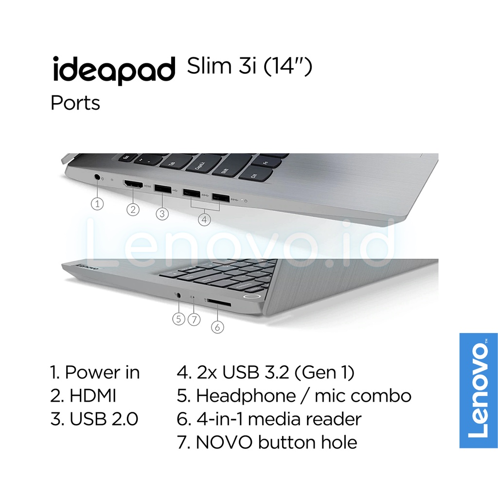 Lenovo IdeaPad Slim 3i 14IGL05 Pentium Silver N5030 Win11 Home 8GB 512GB SSD 14