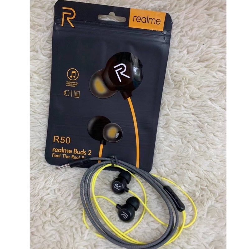 PROMO HANDSFREE REALME BUDS R50 EXTRABASS C2 C3 C5 C11 C12 C15 C17 C20 C21 C21Y C25