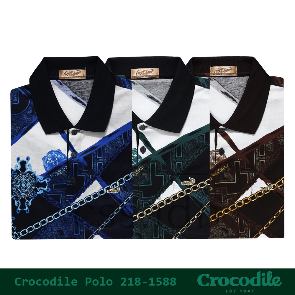 Kaos Kerah Pria Crocodile Gold 218-1588