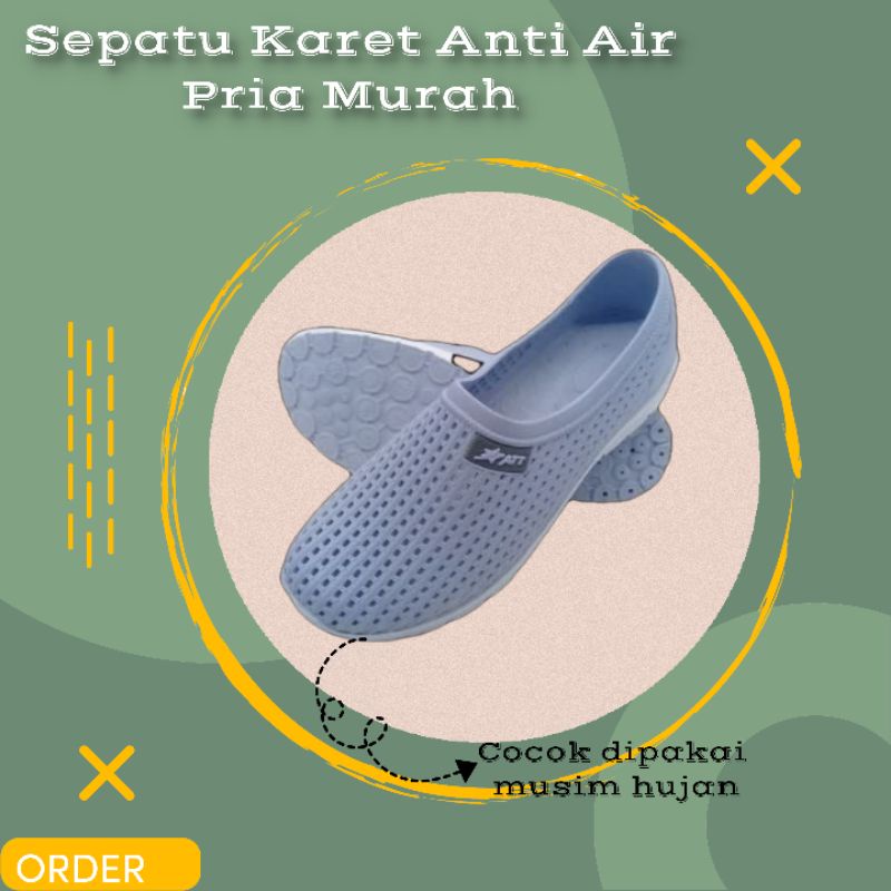 Sepatu Karet Anti Air Pria Murah