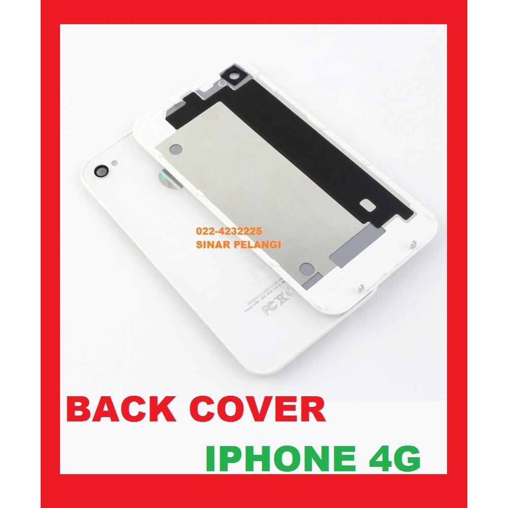 Casing Belakang Tutup Batre Back Door Back Cover Iphone 4g White 700713