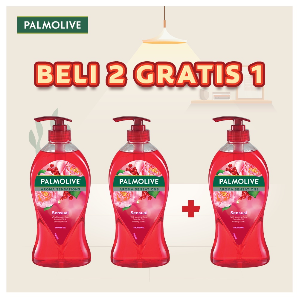 Palmolive Aromatherapy Shower Gel Sensual 750ml - Sabun Mandi Cair (3pcs)
