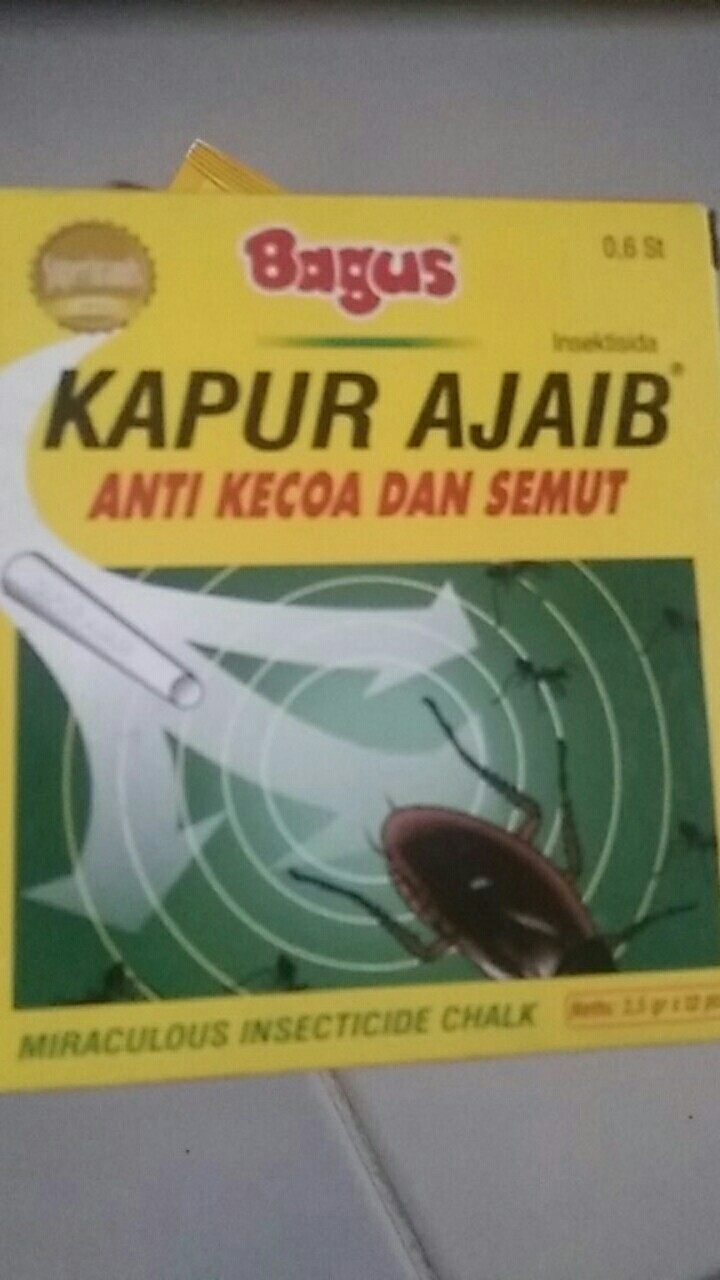 Twin Pack Bagus Kapur Ajaib Jumbo 6s 7gr (anti Kecoa Dan Semut)jumbo
