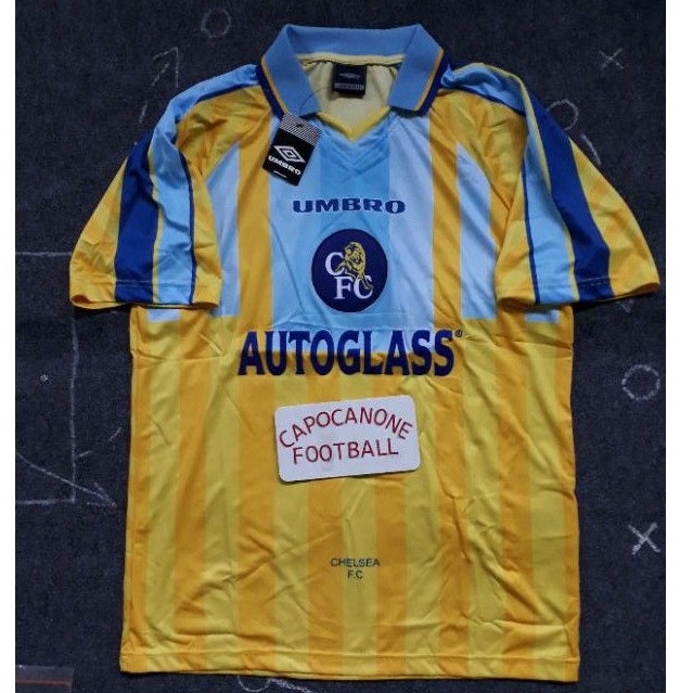 JERSEY CHELSEA RETRO 1997 1998 AUTOGLASS 97 98 1996 96