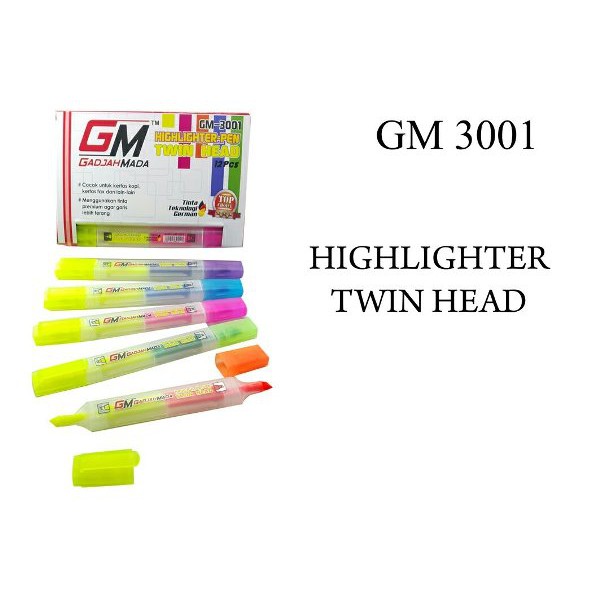 

STABILO 2 WARNA TWIN HEAD HIGHLIGHTER 2 IN 1 GM3001