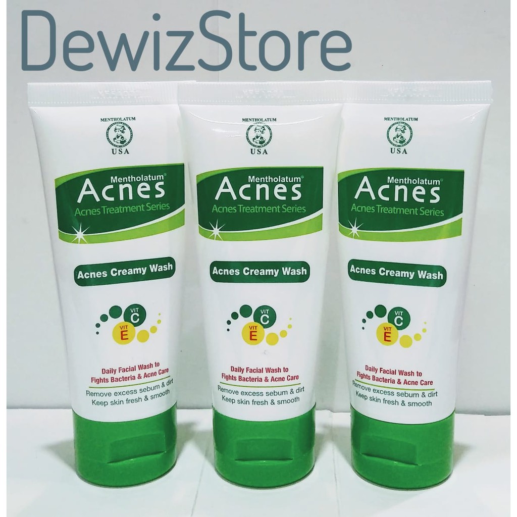 ACNES CREAMY WASH / PEMBERSIH MUKA ACNES - 50GR