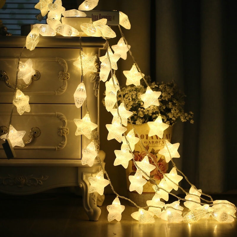 Hot Sale/[Home Decorative Led Fairy String Lights] [Lampu Malam Hias Tenaga USB &amp; Baterai Untuk Natal, Pernikahan, Kamar Anak]