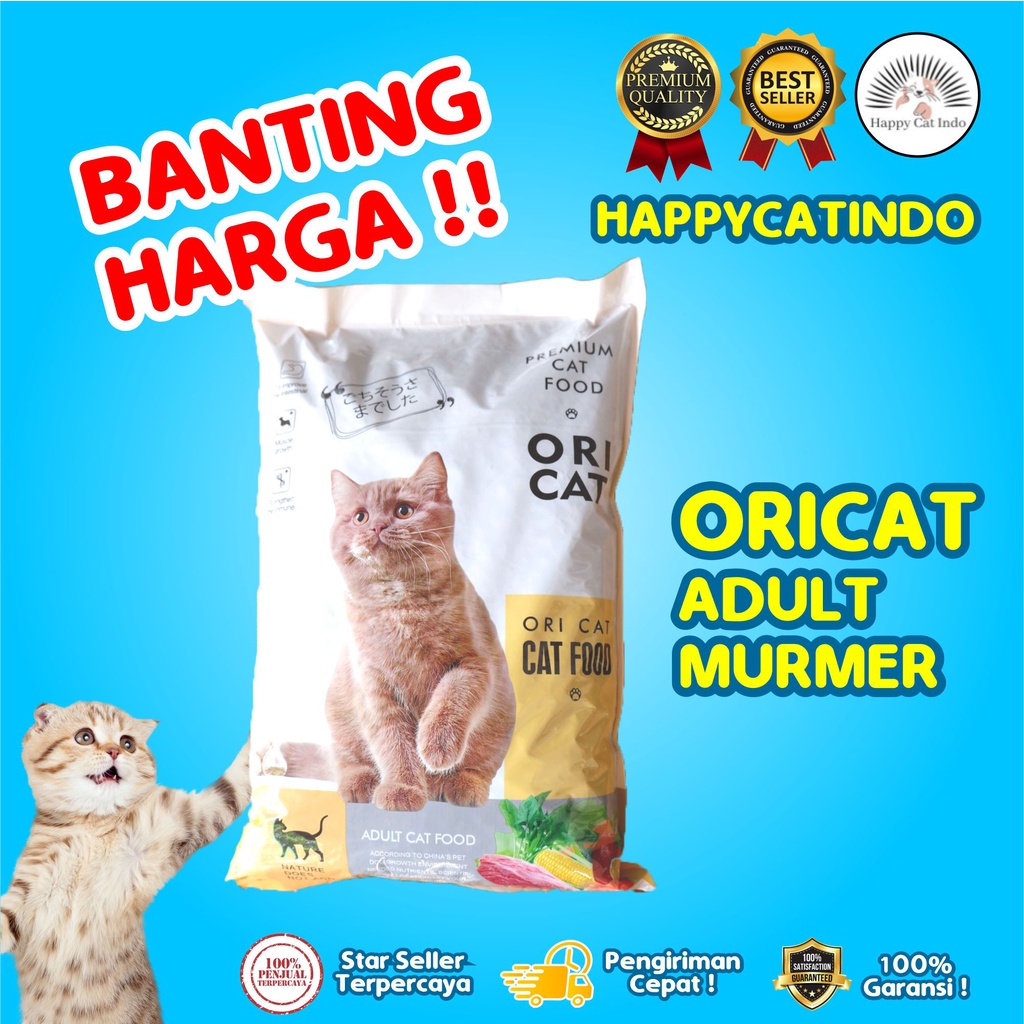 ORICAT Adult ORI CAT MAKANAN Pakan KUCING Anakan Anak Dewasa 1 KG Baim Wong 1Kg