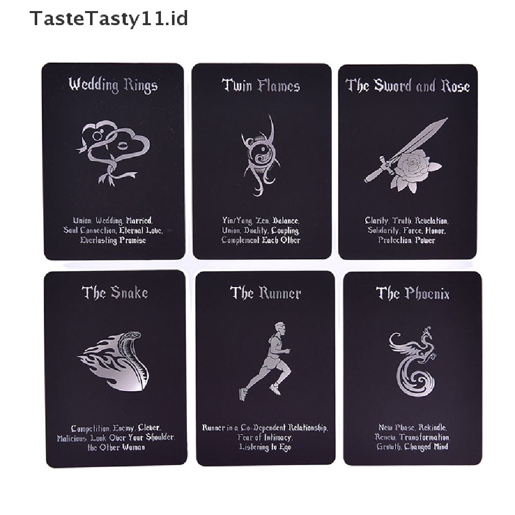 (Tastetasty) 54pcs Kartu Tarot Desain Love Oracle