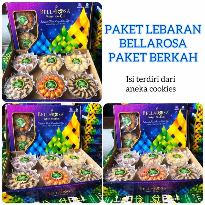 

PROMO Paket Kue Lebaran Bellarosa FREE Teh Botol Sosro 1 Liter