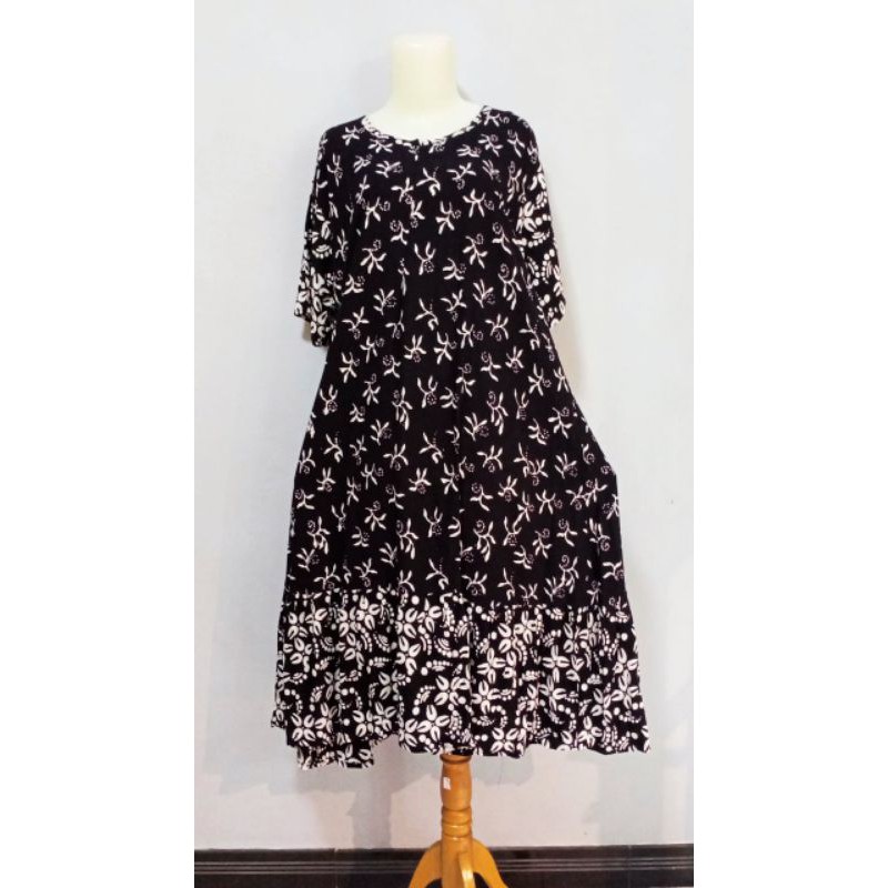 Daster Hitam Batik II Hatigaboutique