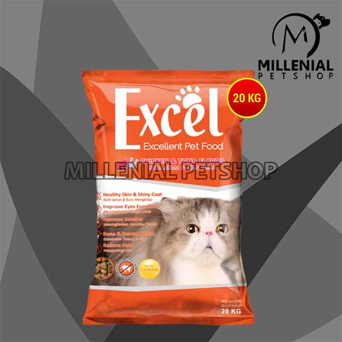 Makanan kucing excel 20 kg Dry food catfood 20kg karungan sakan