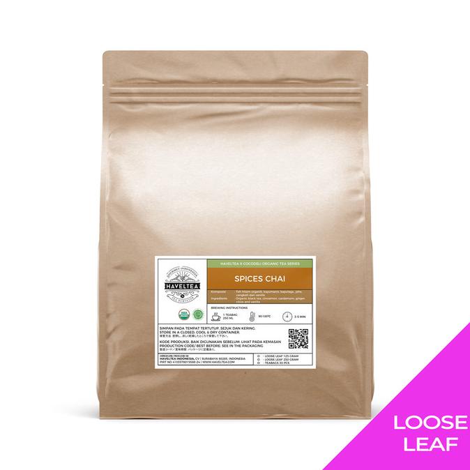 

[COD] SPICES CHAI | Pouch | Cocodeli by Haveltea Organic | Teh Rempah Jahe [COD]