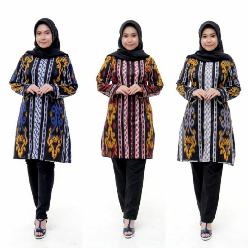Tunik Batik Atasan Wanita / Baju Batik Wanita DPBA Modern Size M, L, XL, XXL, XXXL