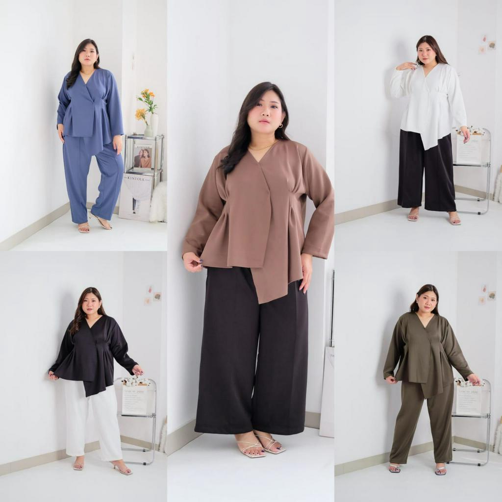 BIGWELL NIKITA BLOUSE - BLOUSE WANITA BIGSIZE - ATASAN WANITA JUMBO