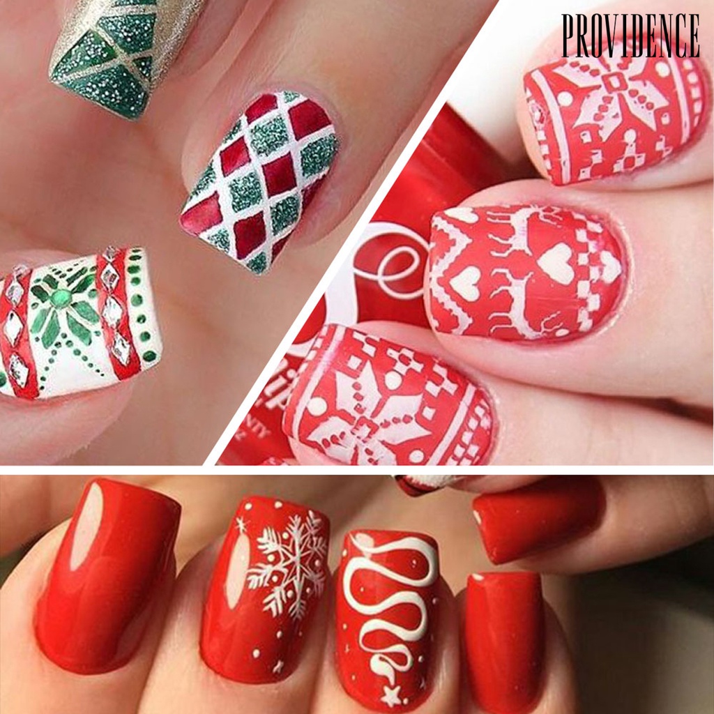 Providence Plat Stempel Kuku Diy Tema Natal Bahan Stainless Steel Untuk Nail Art / Manicure