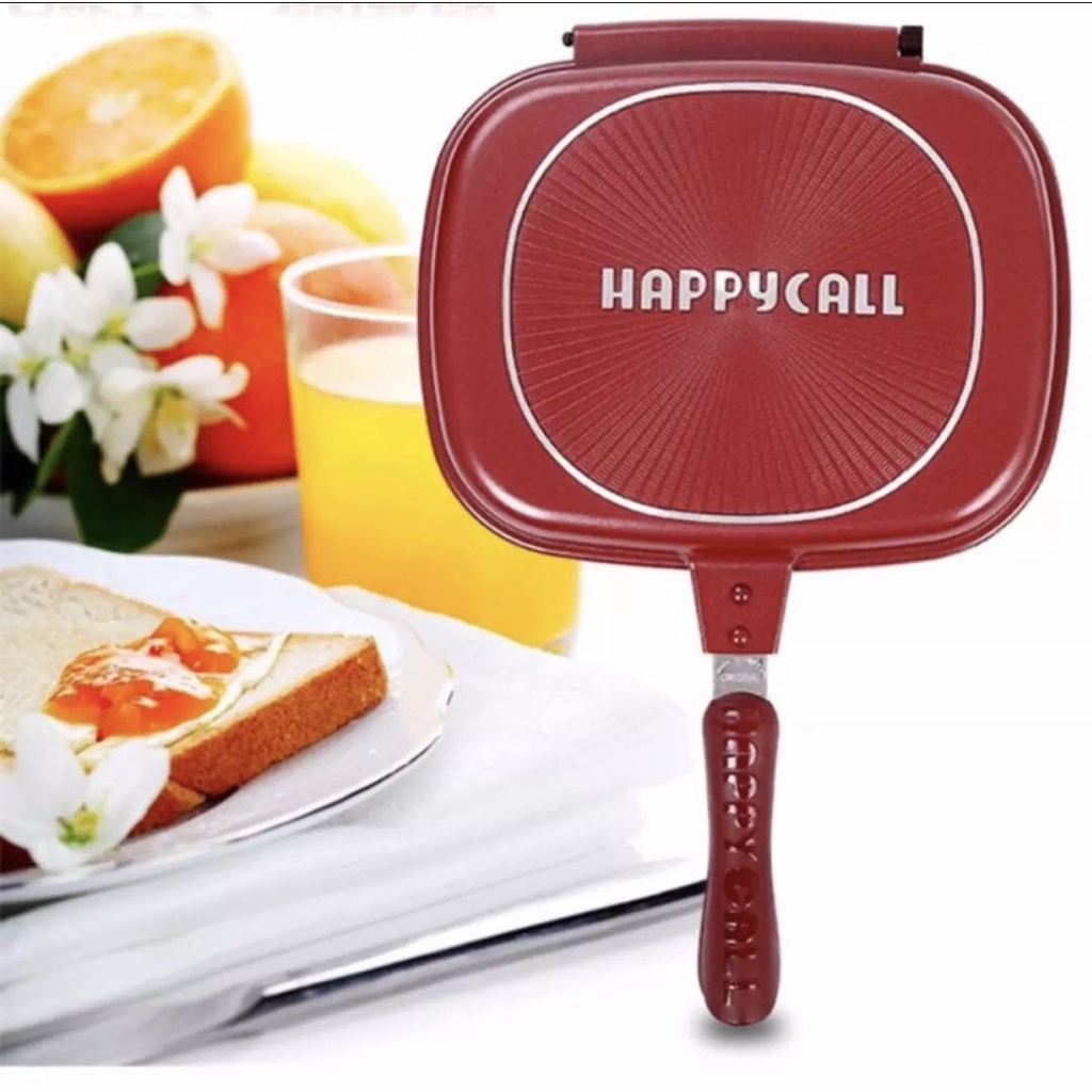 Happy Call Korean Double Side Pan-panci Double Pan Jumbo Size- 32 Cm Happy Call 32cm Jumbo-Double Pan Korea