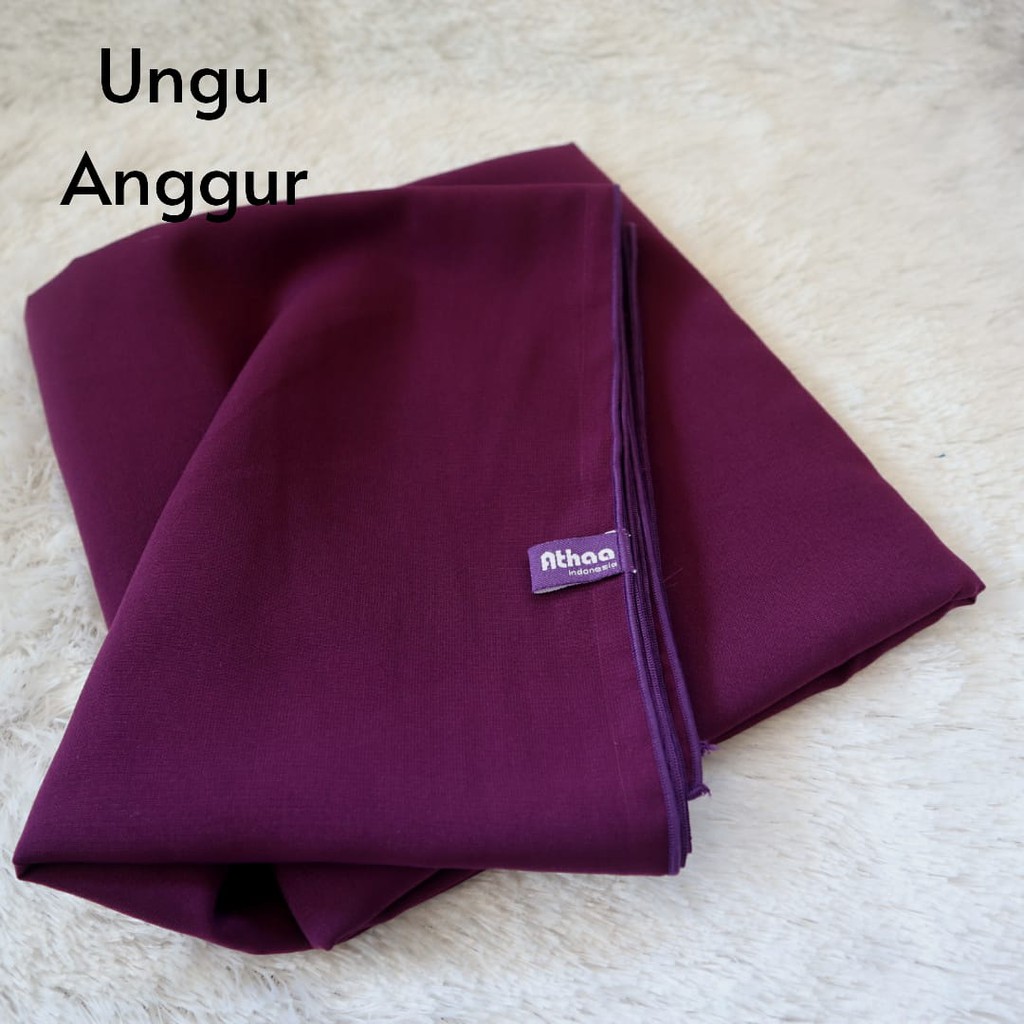 Jilbab Segiempat Wolfis / Khimar segi empat Wolfis Polos 120 x 120-120 Ungu Anggur