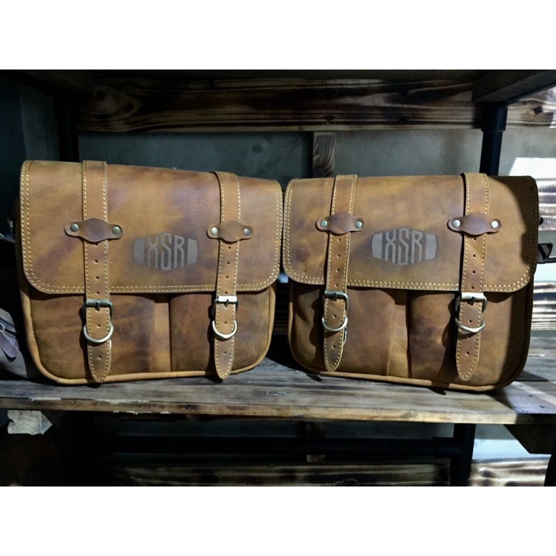 tas samping yamaha xsr 155, yamaha xsr 155 , tas kulit , tas motor