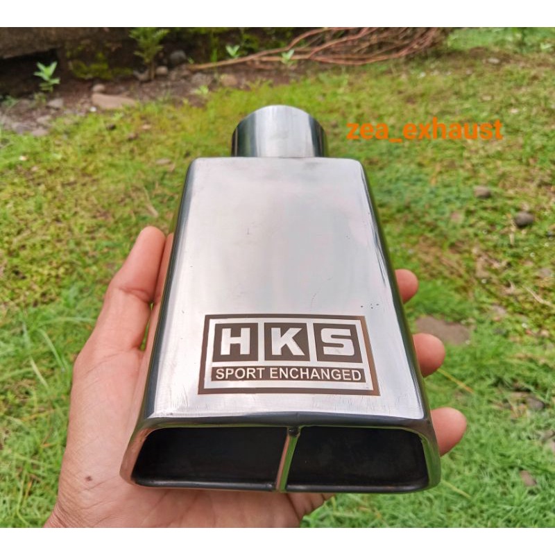(PROMO) Knalpot mobil suos hks, sous/ sos/ swoss/ muffler hks/ knalpot hks  Trapesium untuk kendaraa