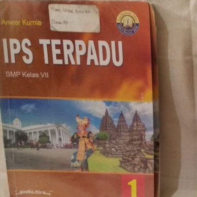 Buku IPS Terpadu kelas 7 yudhistira