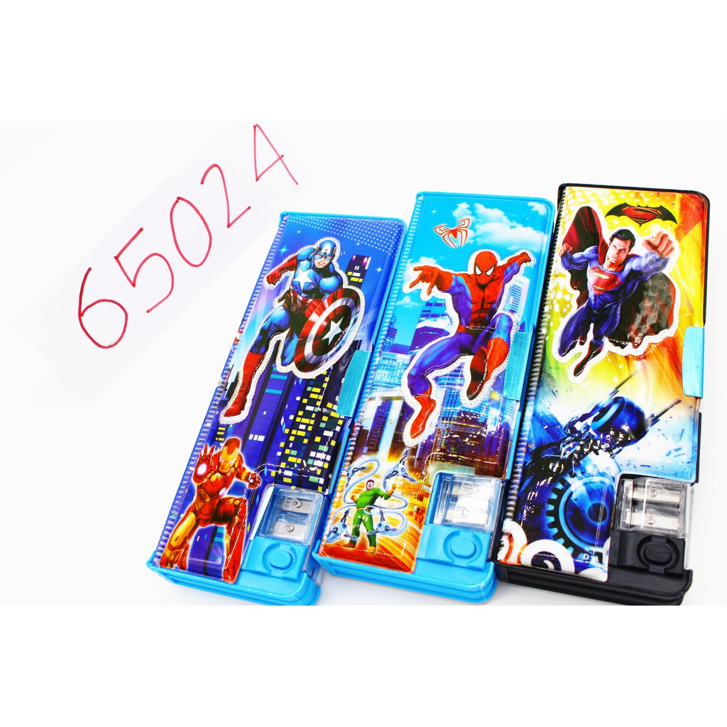 

Promo PC 65024 PENCIL CASE TEMPAT PENSIL SPIDERMAN PRINCESS SUPERMAN FROZEN Limited