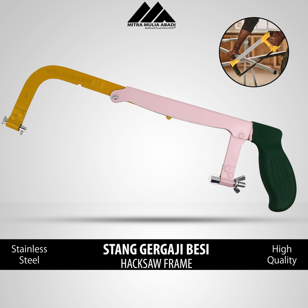 Stang Gergaji Besi Pegangan l Hacksaw Frame