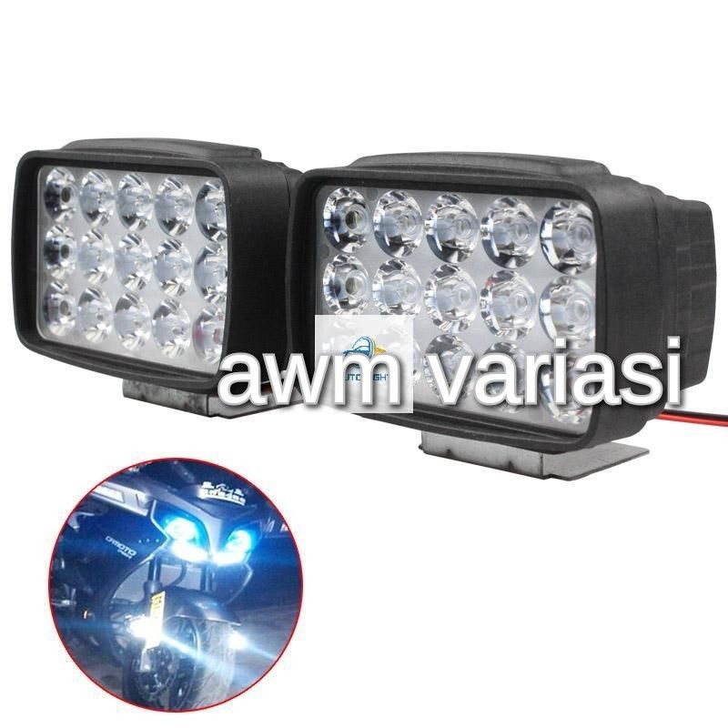 Lampu LED Bar Tembak Sorot Laser Gun CREE Motor Mobil 15 Titik Mata 12Watt 15 led mobil motor