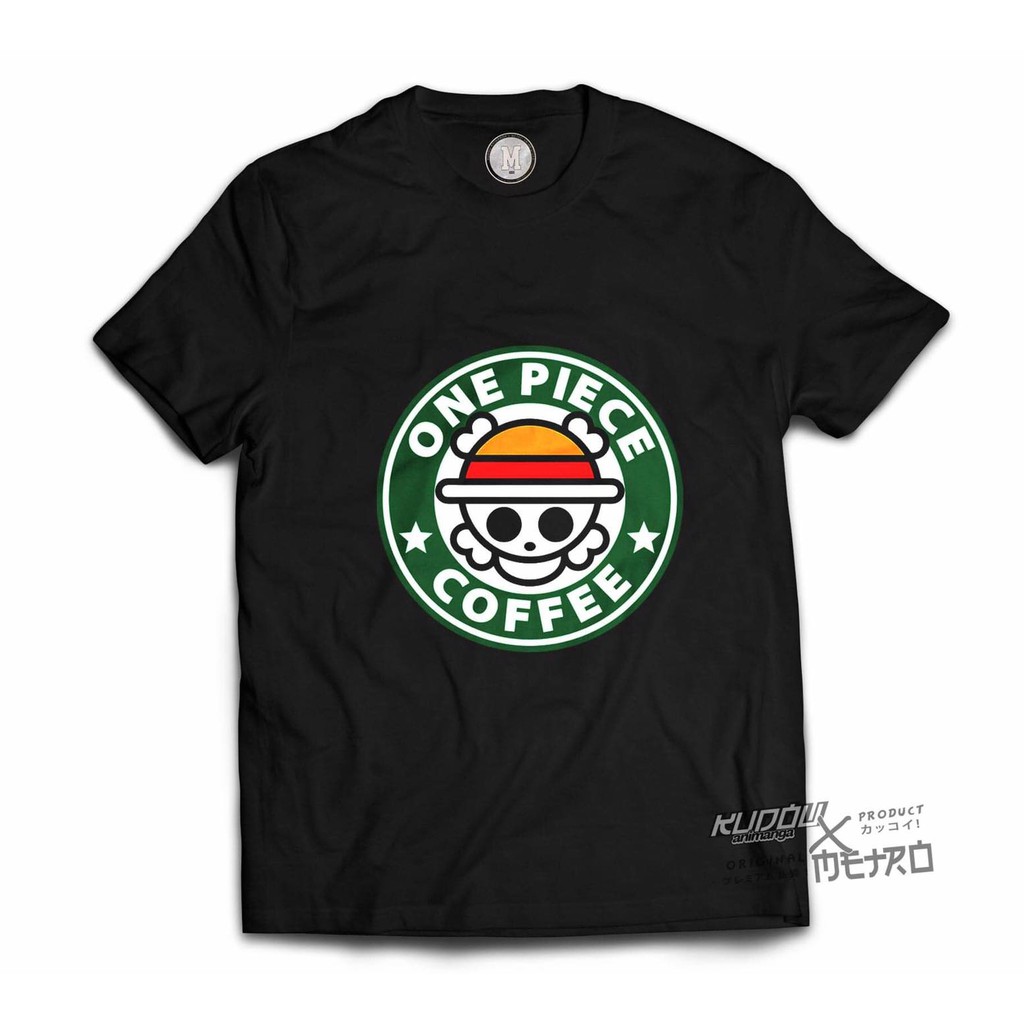 Kaos Anime Onepiece Coffee Black