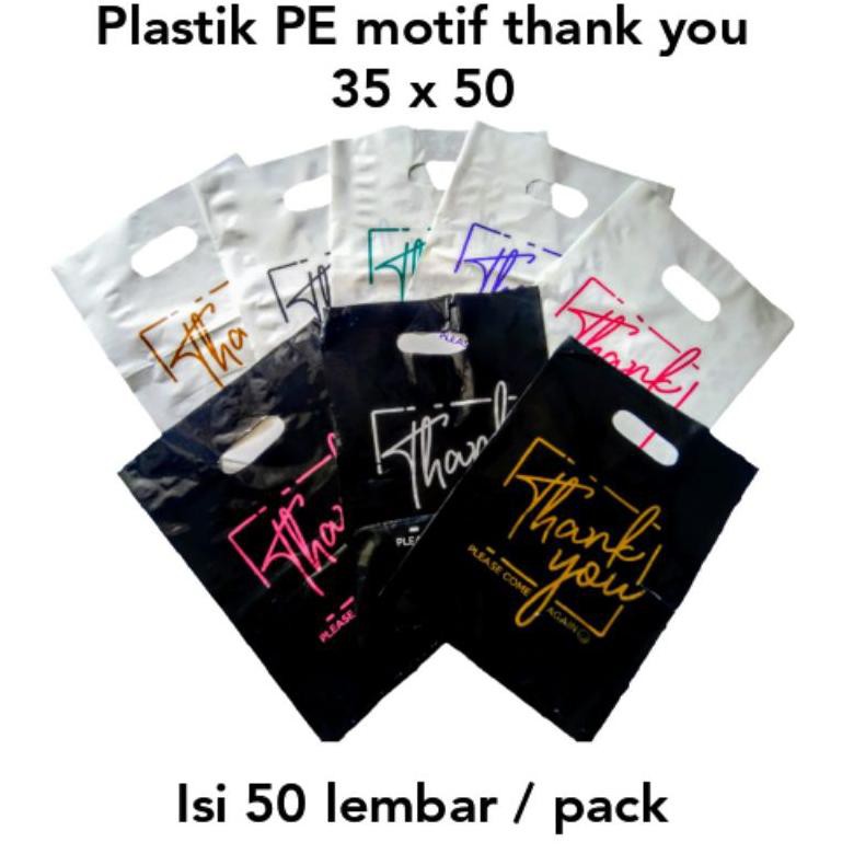 

Np2Code Plastik plong motif thank you / plastik pond motif thank you 35 x 50(promo)F2O9