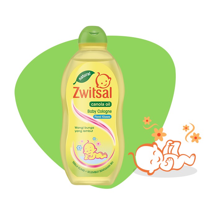 Zwitsal Baby Cologne Natural Fresh Floral 100 mL / Zwitsal Baby Cologne Canola Oil Floral Kisses