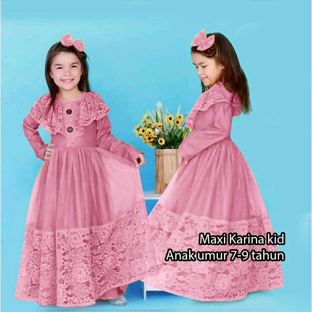 Dress Karunia - LongDress Anak Perempuan Terbaru -Pakaian Anak Perempuan