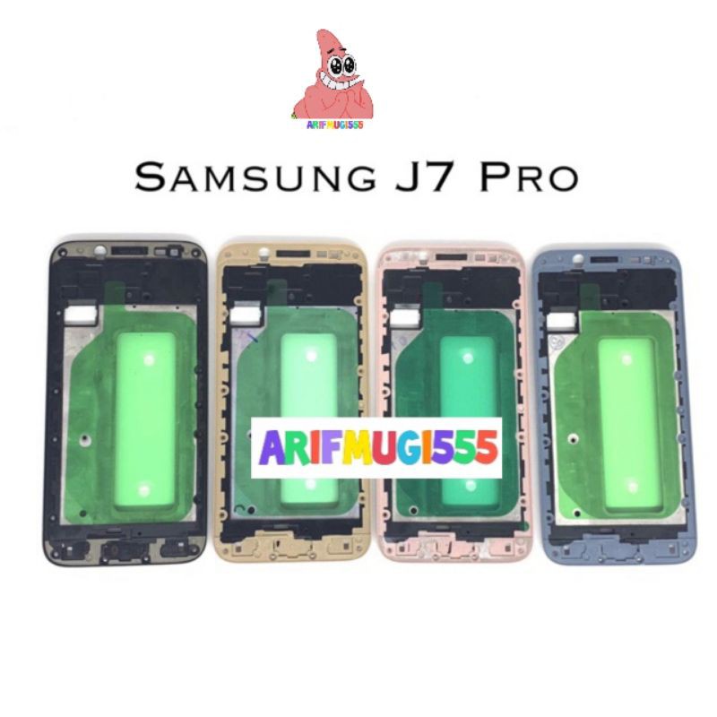 FRONT FRAME LCD-TULANG LCD-TATAKAN LCD SAMSUNG GALAXY J7 PRO J730 ORIGINAL