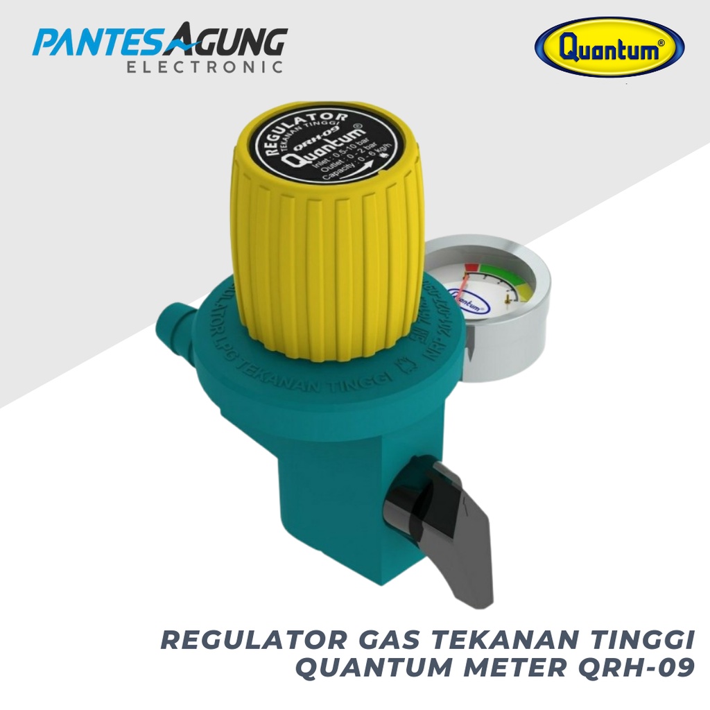 Regulator Gas Tekanan Tinggi Quantum Meter QRH-09