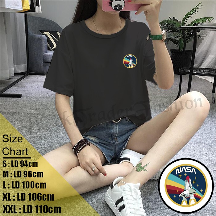 [COD] BAJU KAOS WANITA NASA RAINBOW ATASAN WANITA KAOS OVERSIZE KAOS S-XXL BLUS X BLACKTRADERFASHION