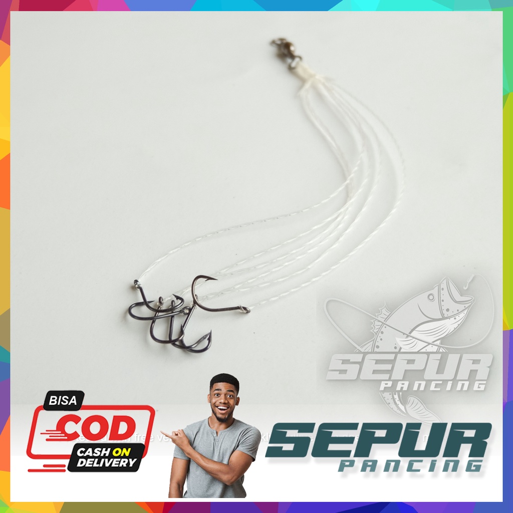 Rangkaian Pancing Gombyok / Rangkaian Pancing Ombyok / Kail Pancing Rangkaian Rampok