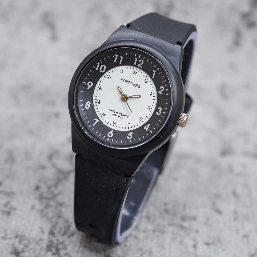 Jam Tangan Wanita Fortuner Shine JA-500 Anti Air Original Water Resist Model Rubber