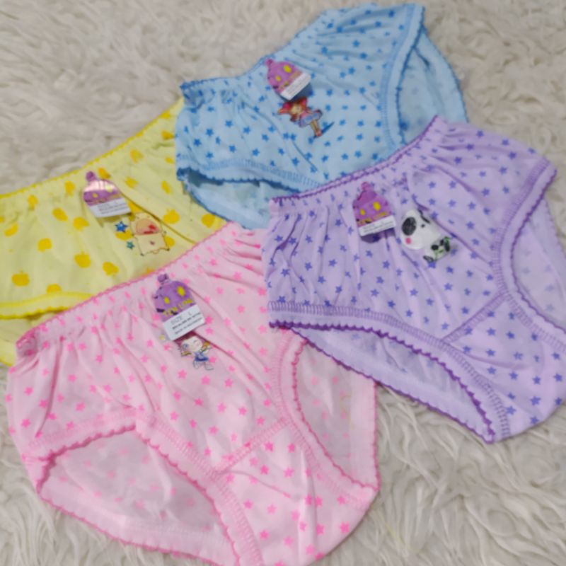 CELANA DALAM ANAK PEREMPUAN  UMUR 3-9 THN  HARGA 6&amp;12 PCS