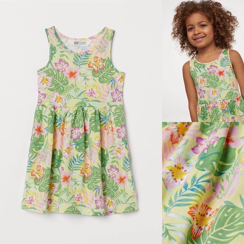 H&M Light Yellow Floral Dress SALE