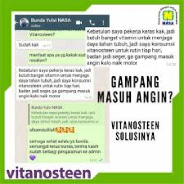 Vitanosteen nasa,suplemen untuk daya tahan tubuh, obat kanker diabbetes alergi asma, radang, jantung