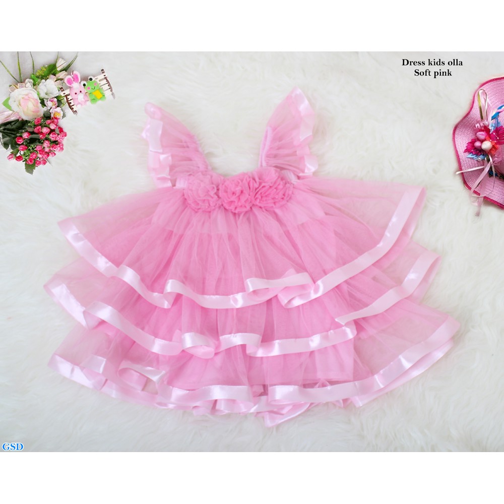 Dress kids olla/dress 3 tahun/dress anak perempuan/dress girl/dress anak cewek/dress cantik
