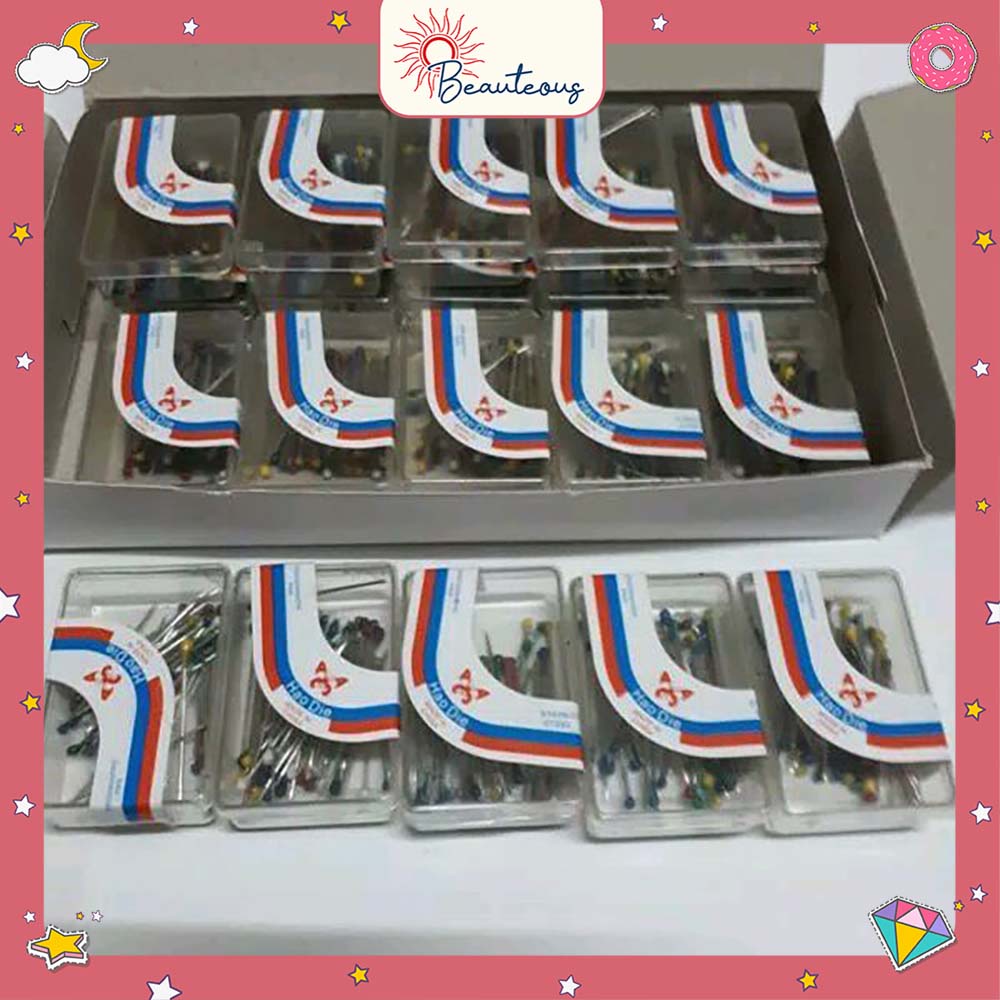 Jarum Hijab Mini Pentul Isi 50 Pcs Kotak Mini Murah