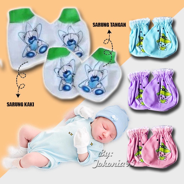 Termurah - Sarung Tangan Kaki Bayi Newborn