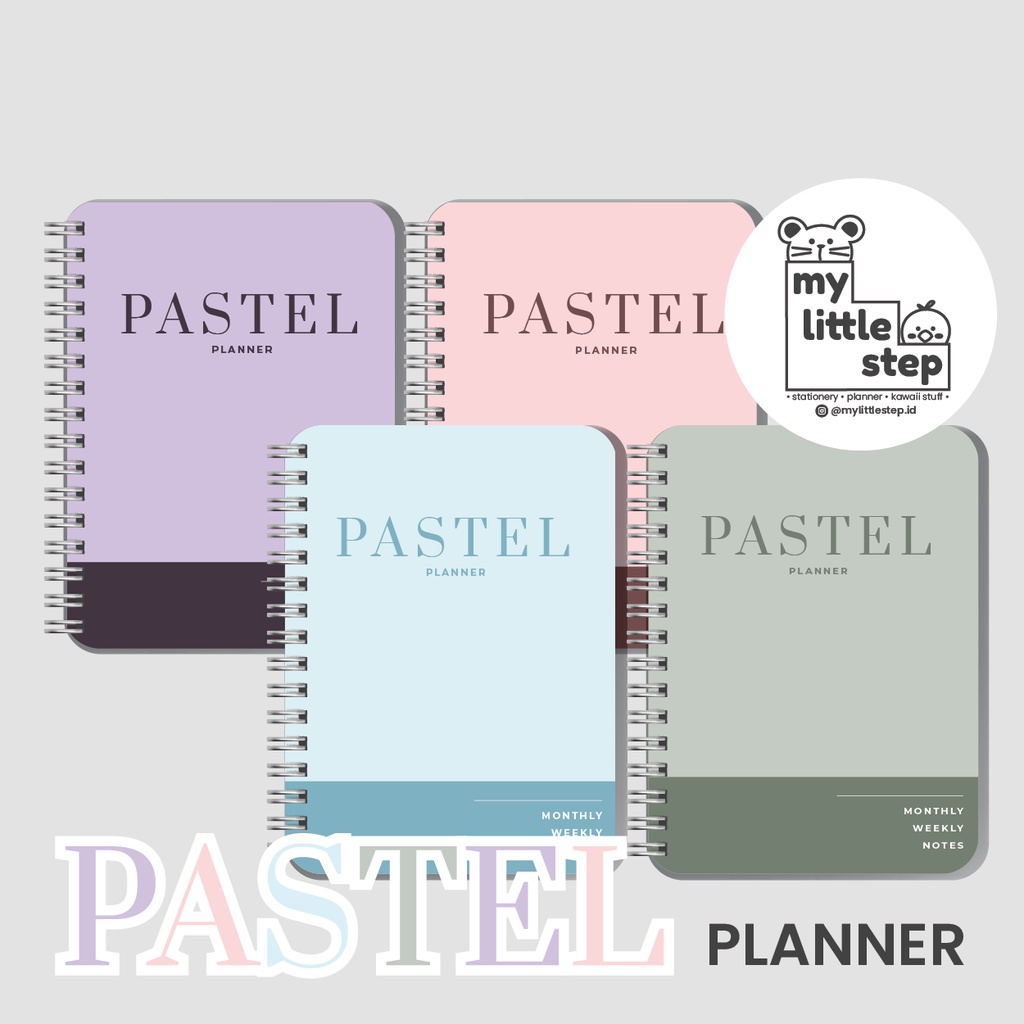 

MLS Pastel Planner - Undated Monthly & Weekly Planner / Agenda