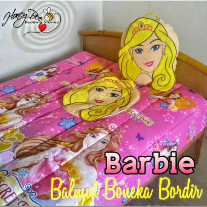 Balmut Bantal Selimut Kepala BARBIE